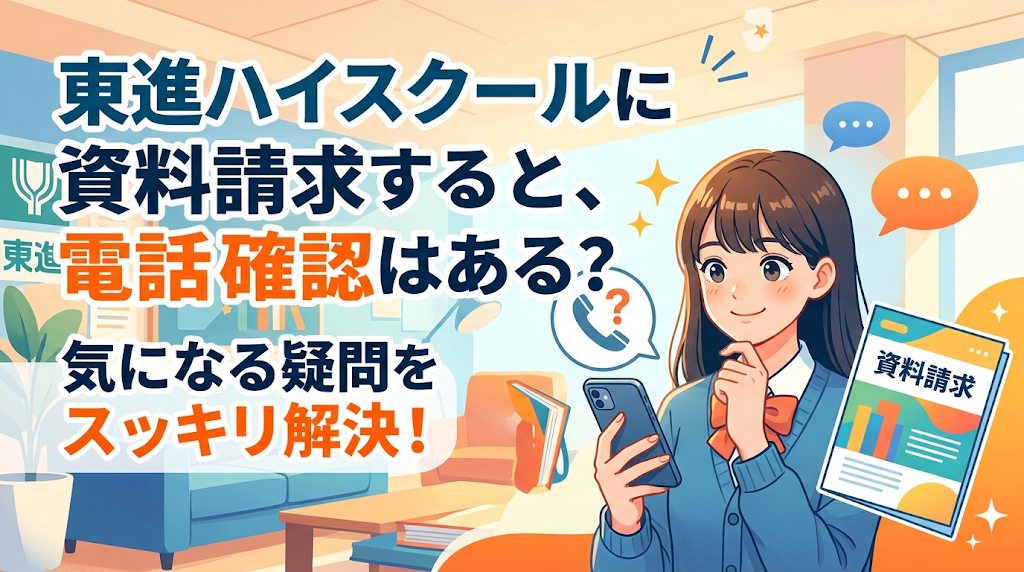 東進ハイスクールに資料請求すると、電話確認がありますか？