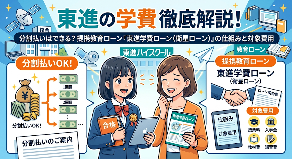東進の学費(授業料)は分割払いできる?