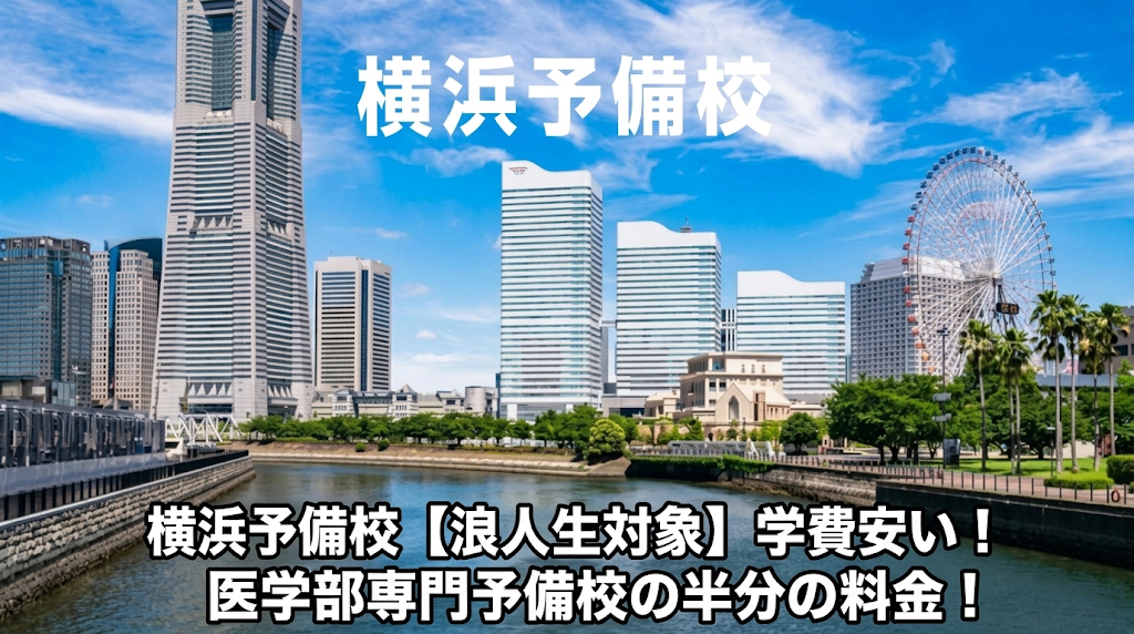 横浜予備校【浪人生対象】学費安い！医学部専門予備校の半分の料金！