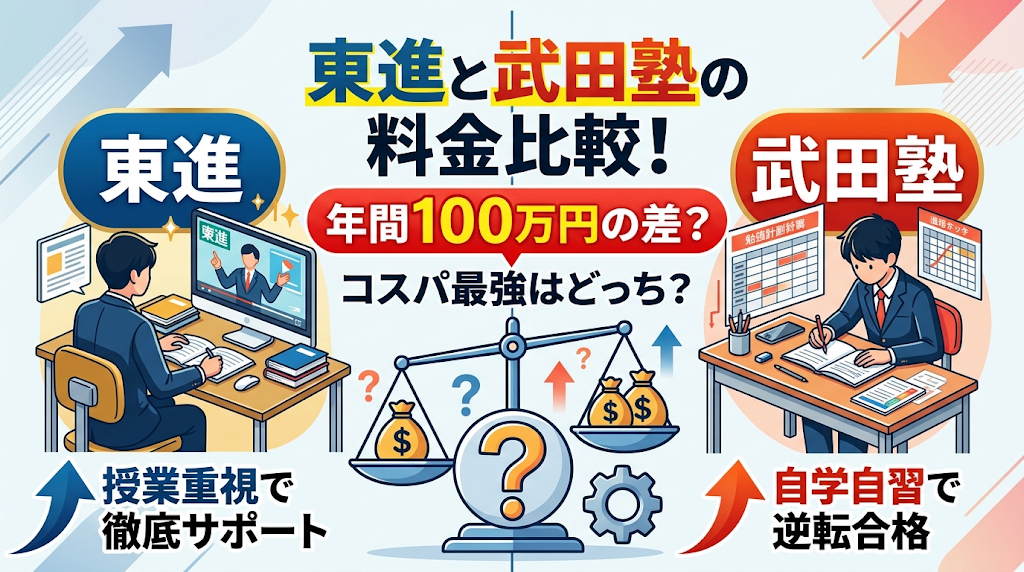 東進と武田塾の料金比較、コスパ最強はどっち
