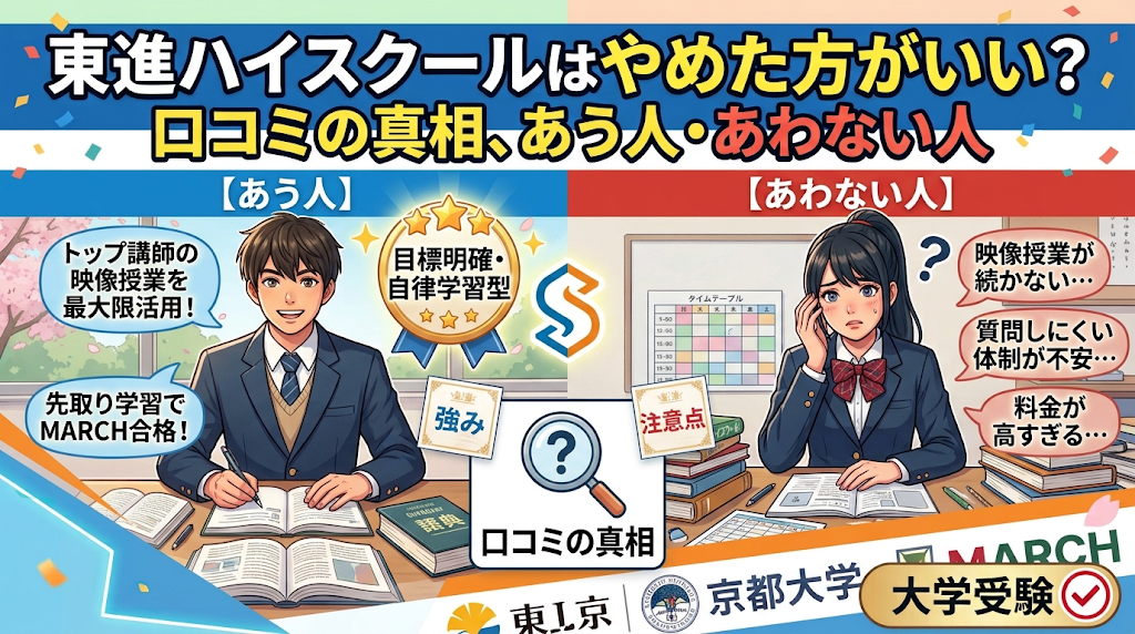 東進ハイスクールはやめた方がいいという口コミの真相