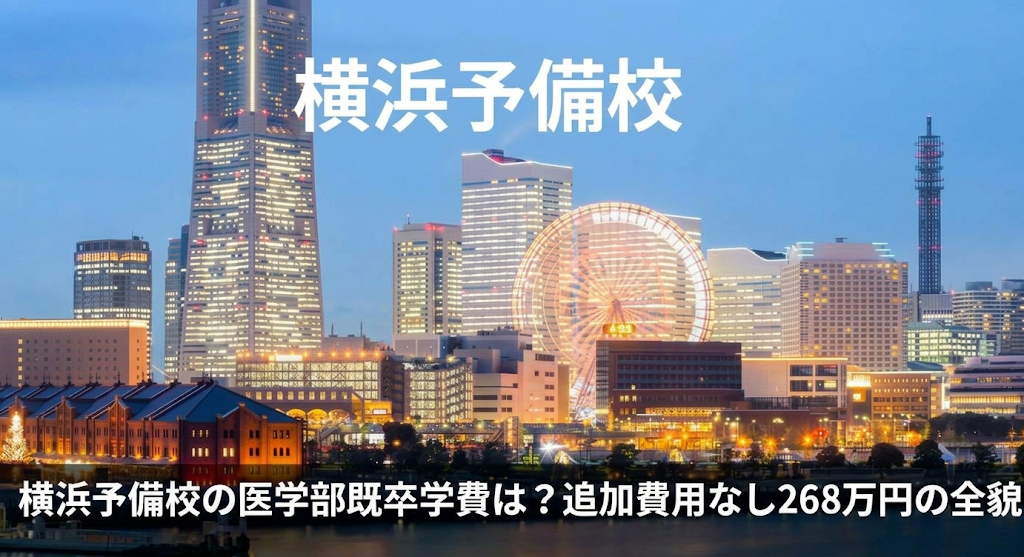 横浜予備校の医学部既卒学費は？追加費用なし268万円の全貌