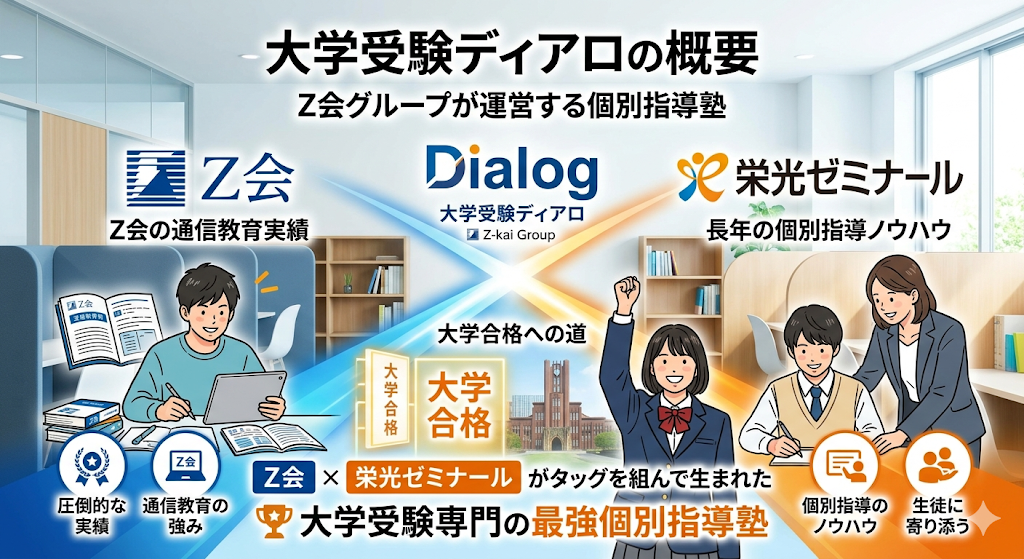 大学受験ディアロの概要とは?Z会グループが運営する個別指導塾