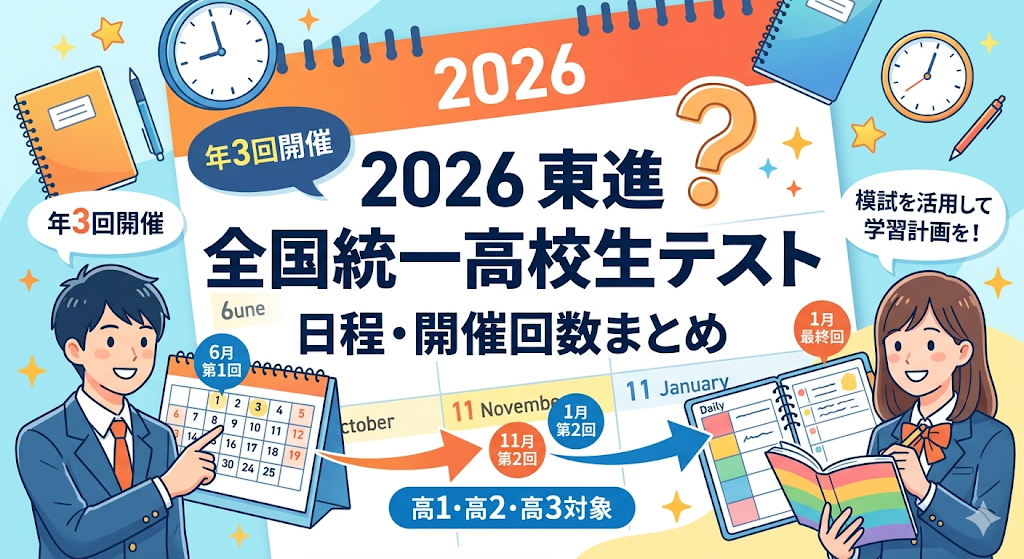 東進 全国統一高校生テストはいつ？