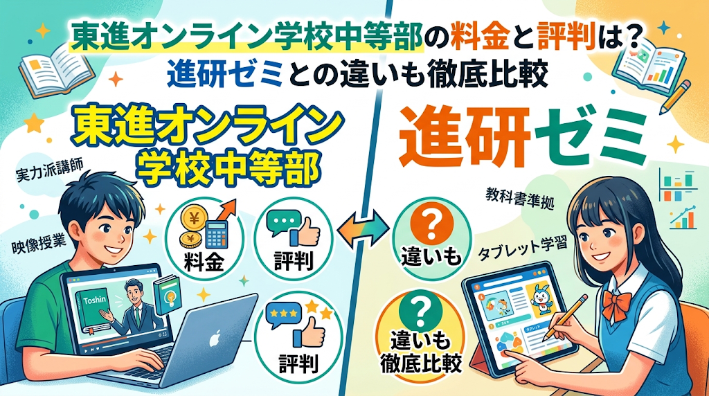 東進オンライン学校中等部の料金と評判は